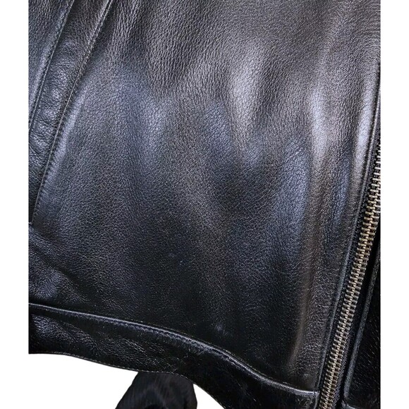 Wilsons Leather Jacket Womens Size Medium Thinsulate Lined Black Soft Leather - Picture 8 of 14